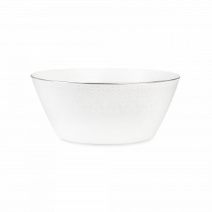 Салатник , 23 см, костяной фарфор, белый, декор, серия Аврора Жемчуг, NARUMI, Япония, NARUMI (Япония)