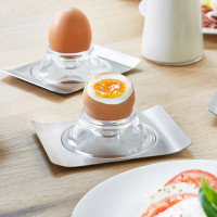 Набор из 2-х подставок для яиц Brunch, размер: 12,3 х 9 см, материал: нержавеющая сталь, пластик, GEFU, Германия_00806980060932007675.jpg