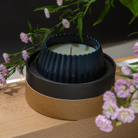 Свеча ароматическая Musk, Rose & Cedarwood, 8 см, синий, серия Edge, TKANO, Россия_00813870050458452647.jpg