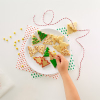 Форма  для печенья «Елочки», 27 х 23. 5 см, ABS пластик, зеленый, LEKUE, Испания_00819240053093497582.jpg