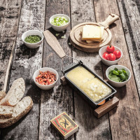 Набор для приготовления раклета, 32,4 х 8,7 см, нержавеющая сталь, черный, BOSKA, Нидерланды_00803760067907325516.jpg