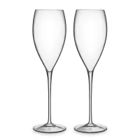 Набор из 2-х фужеров для шампанского FLUTE, 320 мл, бессвинцовый хрусталь, серия Magnifico, LUIGI BORMIOLI, Италия, 