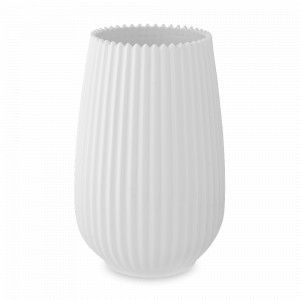Ваза для цветов, 20 см, фарфор, белый, серия Edge, TKANO, Россия, Edge TKANO