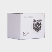 Кружка «Медведь», 500 мл, фарфор, белый, серебристый, серия Graphics, ANNA LAFARG, Китай_00822620048600208740.jpg