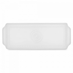 Блюдо сервировочное прямоугольное, 40 х 15 см, фарфор, белый, серия Ornament, VISTA ALEGRE, Португалия, Ornament VISTA ALEGRE