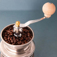 Кофемолка ручная, нержавеющая сталь, дерево, медный, серия La Cafetiere, KITCHEN CRAFT, Великобритания_00813080052321816603.jpg