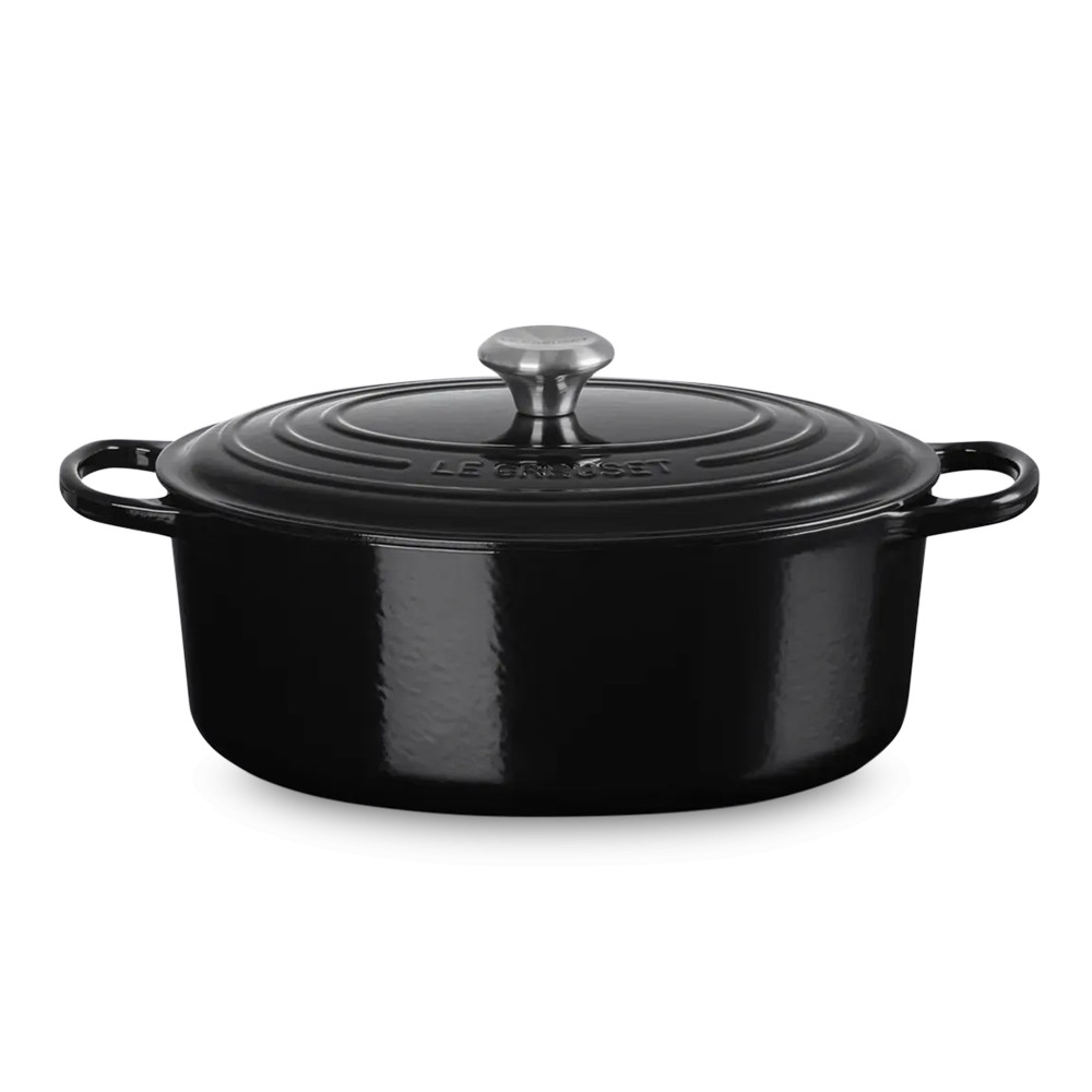 Кастрюля овальная, 6,3 л, черный, серия Black Onyx, LE CREUSET, Франция