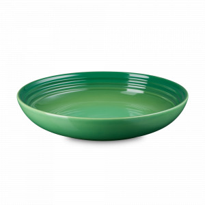 Тарелка суповая, керамика, 22 см, зеленый, серия Bamboo Green, LE CREUSET, Франция, Тарелки круглые