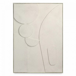 Панно декоративное с эффектом 3D Minimalism Bubble, 70 х 100 см, холст, дерево, бежевый, серия Art, BERGENSON BJORN, Великобритания, Предметы интерьера