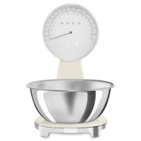 Весы кухонные, нержавеющая сталь, кремовый, SMEG, Италия