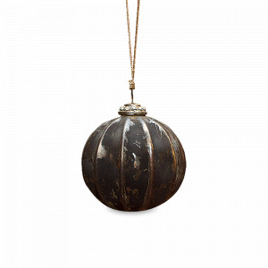 Украшение новогоднее Шар подвес, 13 см, стекло, коричневый, ROOMERS FURNITURE, Нидерланды, Новогодний декор ROOMERS FURNITURE