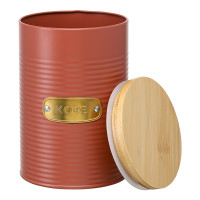 Банка для хранения кофе, 1.3 л, углеродистая сталь, бамбук, терракота, серия Irmel, SMART SOLUTIONS, Россия_00817550040602048613.jpg