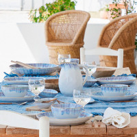 Салатник порционный Ria Blue, 16 см, керамика, кремовый, синий, серия Brisa, COSTA NOVA, Португалия_00814360050120952290.jpg