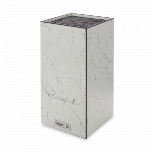 Подставка для кухонных ножей, универсальная, 11 х 24 см, мрамор Бьянко, композитный материал, серия Elegance, ComposeEat, Россия, Подставки под ножи