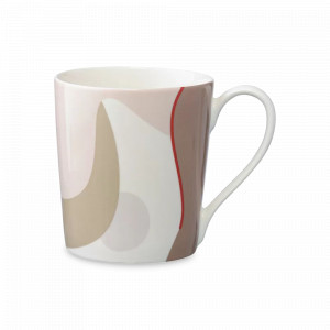 Кружка , 350 мл, фарфор, бежевый с авторским принтом, серия Freak Fruit, TKANO, Россия, TKANO (Россия)