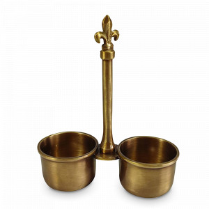 Менажница на 2 секции Antique Brass, 5 см, латунь, золотистый, ROOMERS TABLEWARE, Нидерланды, Менажницы