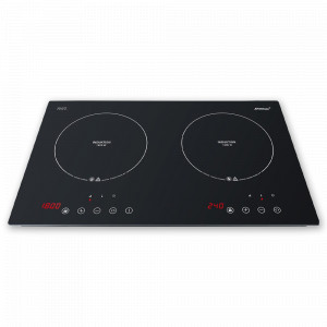 Плита настольная индукционная, 2 конфорки, нержавеющая сталь, стеклокерамика, черный, STEBA, Германия, STEBA (Германия)