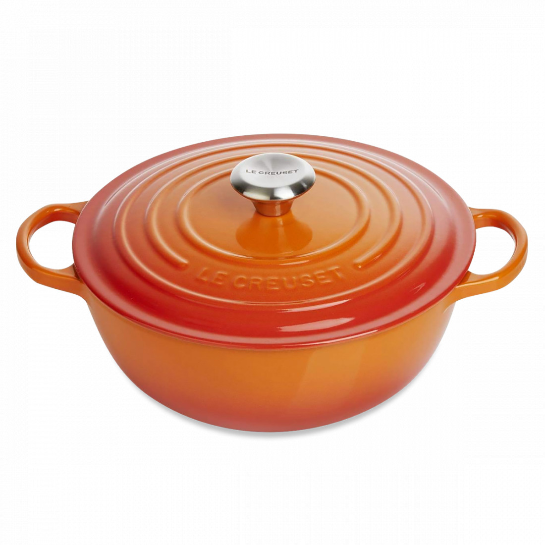 Казан La Marmite, 7 л, 32 см, чугун, оранжевый, серия Flame, LE CREUSET, Франция