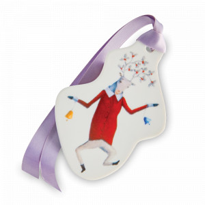 Украшение , 12 см, фарфор, белый, декор, серия Angels, VISTA ALEGRE, Португалия, Предметы интерьера