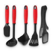 Шумовка , 34 см, пластик, силикон, красный/черный, серия Kitchen Tools, SWISS DIAMOND, Швейцария_00801200047135473494.jpg