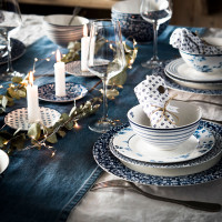 Блюдо сервировочное, 30 см, фарфор, синий, белый, серия Sweet Alyssum, Laura Ashley, Великобритания_00809390035092419347.jpg