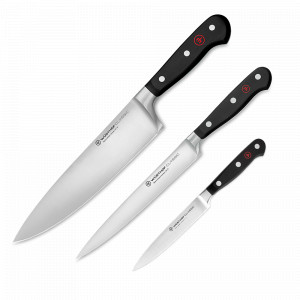 Набор из 3-х кухонных ножей поварская тройка, серия Classic, WUESTHOF, Золинген, Германия, Поварские тройки ножей