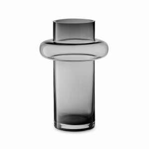 Ваза Vayr, 26 см, стекло, серый, BERGENSON BJORN, Великобритания, BERGENSON BJORN (Великобритания)