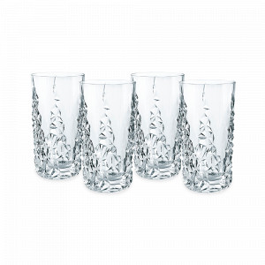 Набор из 4-х стаканов, 420 мл, хрустальное стекло, серия Sculpture, NACHTMANN, Германия, Стаканы и стопки NACHTMANN