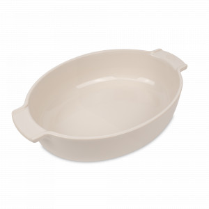 Форма для запекания овальная, 31 х 20 см, 2.2 л, керамика, кремовый, серия Ecru, PEUGEOT CERAMIC, Франция, Скидка до -35% на PEUGEOT CERAMIC