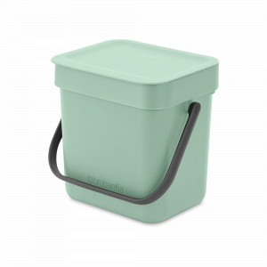 Контейнер для мусора, 3 л, пластик, мятный, серия SORT GO, BRABANTIA, Бельгия, Мусорные ведра SORT&GO BRABANTIA
