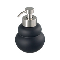 Диспенсер для жидкого мыла Markl, 420 мл, керамика, нержавеющая сталь, черный, серия Bath, BERGENSON BJORN, Великобритания_00813860058293656819.jpg
