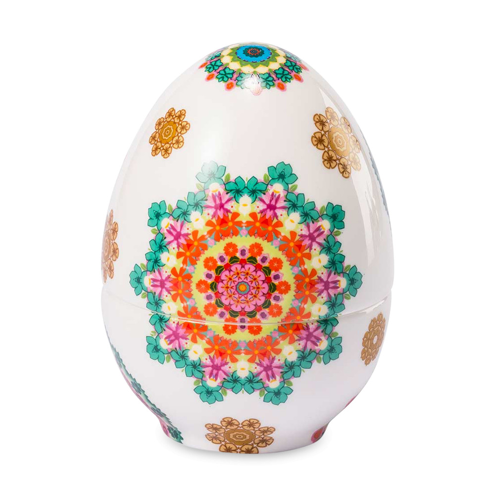 Шкатулка «Яйцо», 15 см, фарфор, декор, LAMART, Италия