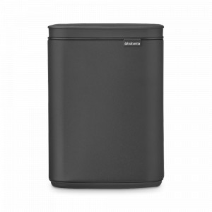 Контейнер для мусора, 4 л, нержавеющая сталь, черный матовый, серия BO, BRABANTIA, Бельгия, Контейнеры для мусора Brabantia
