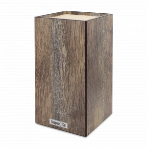 Подставка для кухонных ножей, универсальная, 12х12х24см, дуб мореный, композитный материал, серия Fashion, ComposeEat, Россия, Подставки под ножи