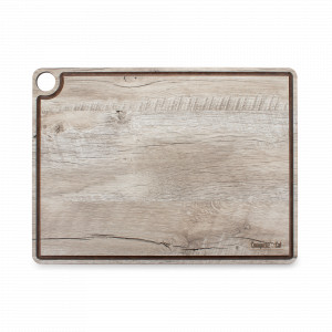 Доска разделочная c желобом, 42х31см, дуб светлый, композитный материал, серия ProFashion, ComposeEat, Россия, Разделочные доски