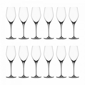 Набор из 12-ти бокалов для шампанского, 270 мл, хрустальное стекло, серия Authentis, SPIEGELAU, Германия, Бокал-флейта для шампанского