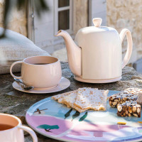 Чайник заварочный с колпаком, 900 мл, на 6 чашек, фарфор, нержавеющая сталь, бежевый, серия Salam, GUY DEGRENNE, Франция_00809440039461237336.jpg