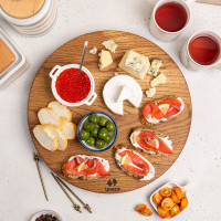 Стол сервировочный вращающийся, 45 см, коричневый, UNECA, Россия_00820060041028658692.jpg