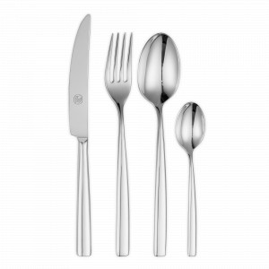 Набор столовых приборов, 24 предмета на 6 персон, нержавеющая сталь 18/10, серия Luce, BROGGI, Италия, BROGGI (Италия)