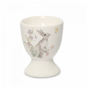 Подставка для яйца, 7 см, керамика, белый, декор, серия Flower Rabbit, ANNA LAFARG, Китай, Flower Rabbit ANNA LAFARG