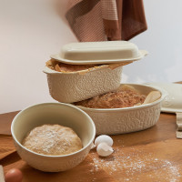 Форма для выпечки ржаного хлеба Fantail Bird, 2.3 л, 33 х 16 см, керамика, бежевый, серия Birds of Paradise, LIBERTY JONES, Россия_00817550039283586141.jpg