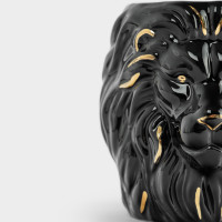 Кружка «Лев», 540 мл, керамика, черный, золотистый, рельеф, серия Manly, ANNA LAFARG, Китай_00822620050099126992.jpg