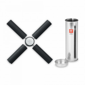 Металлическая подставка под горячее, 22 см, нержавеющая сталь, силикон, черный, ZWILLING J.A. HENCKELS, Германия, Металлические подставки под горячее