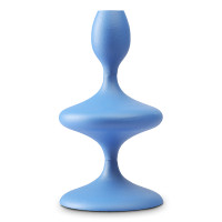 Подсвечник на одну свечу, 20 см, металл, синий, серия Vivlend, BERGENSON BJORN, Великобритания