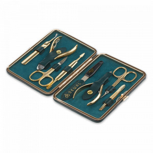 Набор маникюрный в футляре, 8 предметов, DEWAL, Германия, Домашний маникюрный набор