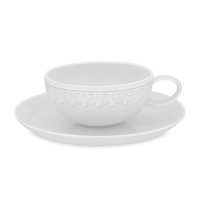 Пара чайная, 250 мл, фарфор, белый, серия Ornament, VISTA ALEGRE, Португалия