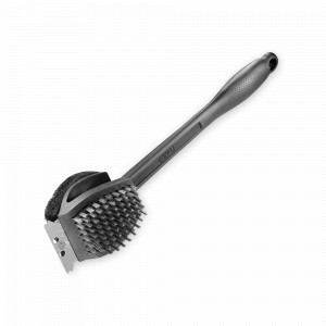 Щетка для чистки гриля 3 в 1 BBQ, 38,5 см, нержавеющая сталь, пластик, GEFU, Германия, Аксессуары для гриля