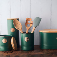 Емкость для кофе, 1 л, нержавеющая сталь, зеленый, серия Living, TYPHOON, Великобритания_00812810055567035716.jpg