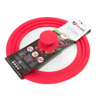 Крышка универсальная, 18/20/22 см, стекло, силикон, красный, VITRINOR, Испания_00809030050526786390.jpg