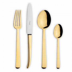 Набор столовых приборов на 6 персон, 24 предмета, золотистый, серия Ergo Bright, CUTIPOL, Португалия, CUTIPOL (Португалия)
